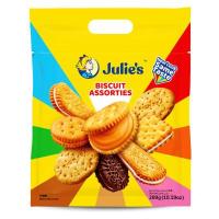 ราคา บิสกิตเนยถั่ว และ รสชีส ห่อใหญ่ 360g Julie s peanut butter biscuit (14674663045)