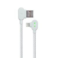 ราคา สายชาร์จเร็วไอโฟน 90 องศาค สาย USB Lightning 2 4A สายชาร์จไฟ LED สำหรับ iPhone 13 12 11 Pro Max Xs XR X 6 6S 7 8 Plus SE iPad Fast Charging สายไฟ1 5M ข้อศอกข้อมูล (14909184081)