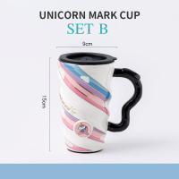 ราคา แก้วกาแฟ แก้วเซรามิค เหมาะกับชาวออฟฟิตนักเรียนนักศึกษา ของขวัญ แก้วม้ายูนิคอนม้าบิด 3มิติ ฝาเลื่อนได้ สวยและดูแพงมากๆๆๆๆมากเวอร์ๆๆๆๆ (10267798006)