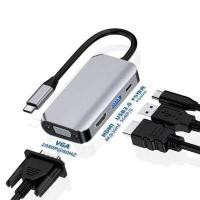 ราคา Type C Multiport USB 3 1 to HDMI 4K VGA USB 3 0 PD Adapter For Macbook (15162146665)