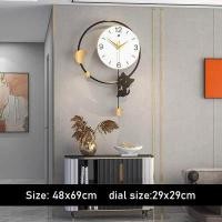 ราคา KS นาฬิกาแขวงผนังรูปการ์ตูน 3D สไตล์โมเดิร์น นาฬิกาติดผนังสวย นาฬิกาตกแต่งบ้าน เข็มเดินเงียบ ขนาดใหญ่ นาฬิกาสไตล์โมเดิร์นแบบเงียบสงบ (16845602762)