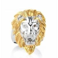 ราคา แหวนผู้ชายหัวสิงโตบุคลิกภาพแฟชั่นคลาสสิกแหวนฮิปฮอปพังก์เครื่องประดับ (10517035210)