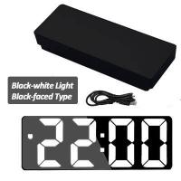 ราคา นาฬิกา ดิจิตอล LED ควบคุมด้วยเสียงรูปแบบ USB นาฬิกาตั้งโต๊ะ นาฬิกาปลุก 12 24H ปรับความสว่างได้3 นาฬิกาดิจิตอลแบบ LED (15322267753)