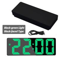 ราคา นาฬิกา ดิจิตอล LED ควบคุมด้วยเสียงรูปแบบ USB นาฬิกาตั้งโต๊ะ นาฬิกาปลุก 12 24H ปรับความสว่างได้3 นาฬิกาดิจิตอลแบบ LED (15322267754)