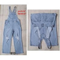 ราคา เอี๊ยมยีนส์งานแบรนด์นอก มือ 2 Sz L XL XXL ขนาดแจ้งในรูปถ้าผ้าไม่ยืดให้เผื่อไซส์ (16265820915)