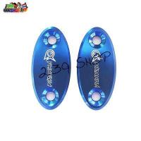 ราคา แผ่นปิดหูกระจกแต่ง CBR250 300 500 650 สีน้ำเงินCNC ฝาปิดรูกระจก 239 SHOP (420376423)