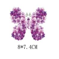 ราคา ตัวรีด สติ๊กเกอร์รีดติดผ้าดอกไม้ผีเสื้อ (16567523983)