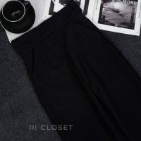 ราคา กางเกงขายาว lll Freesize lll PW503 เอวสูง ทรงขากระบอกเล็ก มีกระเป๋า 2ข้าง มีขอบเอว เรียบ ตีเกร็ดหน้า เนื้อผ้าวูลเวฟ (12638100519)