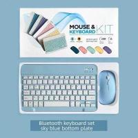 ราคา 10 Mini คีย์บอร์ดไร้สายบลูทูธแบบ Dual โหมดเมาส์สำหรับ Samsung Galaxy Tab S6 Lite 2022 S5E S4 S3 S2 A8 10 5 A7 10 4 A7 Lite S8 Ultra S7 FE S7 Plus 10 1 (15808789429)