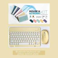 ราคา 10 Mini คีย์บอร์ดไร้สายบลูทูธแบบ Dual โหมดเมาส์สำหรับ Samsung Galaxy Tab S6 Lite 2022 S5E S4 S3 S2 A8 10 5 A7 10 4 A7 Lite S8 Ultra S7 FE S7 Plus 10 1 (15808789425)