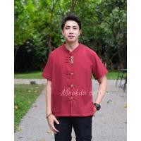 ราคา เสื้อผ้าฝ้ายคอจีน เสื้อพื้นเมืองผู้ชาย (16544311172)