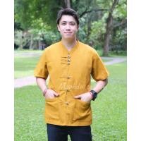 ราคา เสื้อผ้าฝ้ายคอจีน เสื้อพื้นเมืองผู้ชาย (16544311161)
