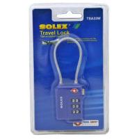 ราคา SOLEX กุญแจคล้อง ล็อคกระเป๋า TSA 33 W กุญแจรหัส (16306525764)