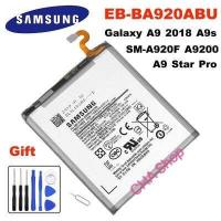 ราคา แบตเตอรี่ แท้ Samsung Galaxy A9 2018 A9s A9 Star Pro SM A920F A9200 SAMSUNG EB BA920ABU แบต Samsung Galaxy A9 2018 EB BA920ABU 3800mAh โทรศัพท์มือถือ เครื่องมือ (6448228127)