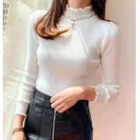 ราคา พร้อมส่ง เสื้อไหมพรมคอเต่าแต่งมุก งานดี ผ้านิ่ม (11608286766)