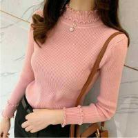 ราคา พร้อมส่ง เสื้อไหมพรมคอเต่าแต่งมุก งานดี ผ้านิ่ม (11608286769)