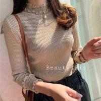 ราคา พร้อมส่ง เสื้อไหมพรมคอเต่าแต่งมุก งานดี ผ้านิ่ม (11608286767)