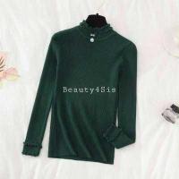 ราคา พร้อมส่ง เสื้อไหมพรมคอเต่าแต่งมุก งานดี ผ้านิ่ม (12188770990)