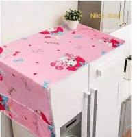 ราคา ผ้าคลุมตู้เย็น 56x120cm ผ้าคลุมตู้เย็นคิตตี้ เมโลดี้ โดเรมอน ของใช้คิตตี้ ของตกแต่งบ้าน (9883285603)
