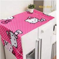 ราคา ผ้าคลุมตู้เย็น 56x120cm ผ้าคลุมตู้เย็นคิตตี้ เมโลดี้ โดเรมอน ของใช้คิตตี้ ของตกแต่งบ้าน (9883285598)
