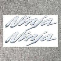 ราคา 3D รถจักรยานยนต์ Kawasaki NINJA 250R 300R ZX6R ZX R6 636 ZX10R Z1000XS Z1000 Z800 ZX7R ZX9R ER6N ER6F ด้านรูปลอกสติกเกอร์เงิน (12435145875)