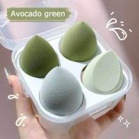 ราคา เกลี่ยรองพื้น ฟองน้ำเกลี่ยรองพื้น ฟองน้ำแต่งหน้ารูปไข่ พัฟ ฟองน้ำเกลี่ยรองพื้น ฟองน้ำไข่ 1กล่อง 4ชิ้น พร้อมกล่องเก็บ นิ่มใช้ดี Sponges Z01 (16760452032)