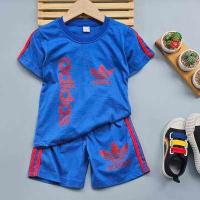 ราคา D0007 เสื้อผ้าเด็ก ชุดเด็ก ชุดกีฬาเด็ก ผ้าคอตตอน เสื้อยืดแขนสั้น กางเกงขาสั้น ติดแถบเท่ห์ๆ สกรีนลาย AD มีให้เลือกหลายสี 1 ชุด (17757180840)