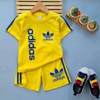 ราคา D0007 เสื้อผ้าเด็ก ชุดเด็ก ชุดกีฬาเด็ก ผ้าคอตตอน เสื้อยืดแขนสั้น กางเกงขาสั้น ติดแถบเท่ห์ๆ สกรีนลาย AD มีให้เลือกหลายสี 1 ชุด (17066237422)