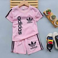 ราคา D0007 เสื้อผ้าเด็ก ชุดเด็ก ชุดกีฬาเด็ก ผ้าคอตตอน เสื้อยืดแขนสั้น กางเกงขาสั้น ติดแถบเท่ห์ๆ สกรีนลาย AD มีให้เลือกหลายสี 1 ชุด (17757180838)