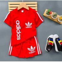 ราคา D0007 เสื้อผ้าเด็ก ชุดเด็ก ชุดกีฬาเด็ก ผ้าคอตตอน เสื้อยืดแขนสั้น กางเกงขาสั้น ติดแถบเท่ห์ๆ สกรีนลาย AD มีให้เลือกหลายสี 1 ชุด (10515799832)
