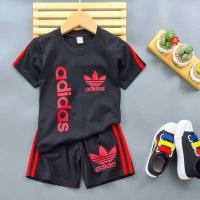 ราคา D0007 เสื้อผ้าเด็ก ชุดเด็ก ชุดกีฬาเด็ก ผ้าคอตตอน เสื้อยืดแขนสั้น กางเกงขาสั้น ติดแถบเท่ห์ๆ สกรีนลาย AD มีให้เลือกหลายสี 1 ชุด (10515799827)