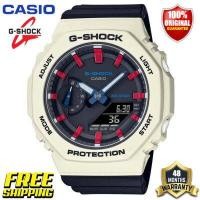 ราคา G shock GMAS2100 นาฬิกาข้อมือสตรีแบบ สองเวลา แสดงผล 200M กันน้ำกันกระแทกไฟอัตโนมัติ LED แสดงเวลาโลก กีฬานาฬิกาข้อมือรับประกัน 4 ปี GMA S2100WT 7A2 (15290823382)