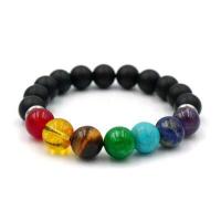 ราคา 7 CHAKRA สร้อยข้อมือหิน 7 จักระ หินธรรมชาติแท้ เลือกขนาดเม็ดหินได้ 4 10 มม หินบำบัด ปรับสมดุล by siamonlineshop (16453789207)
