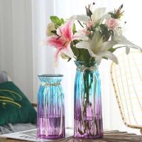 ราคา แจกันแก้ว สไตล์นอร์ดิก เครื่องประดับสร้างสรรค ประดับห้องนั่งเล่นแจกันจัดดอกไม้สุทธิแจกันสีแดงขนาดใหญ่พิเศษวัฒนธรรมน้ำแจกันไม้ไผ่ดอกไม้ (4766534846)