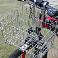 ราคา ตะกร้าจักรยาน สแตนเลส ตะกร้าแขวนด้านหน้าจักรยาน แบบพับได้ 0518 (13105997686)