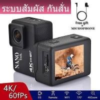 ราคา Nanotech 2023 กล้องกันน้ำ ถ่ายใต้น้ำ ระบบสัมผัส พร้อมรีโมท ระบบกันสั่นครบ 4K 60fps 24MP Ultra HD waterproof WIFI FREE Remote สีดำ ไมค์ (9343260811)