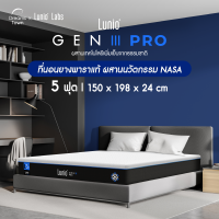 ราคา Lunio Gen3 Pro ที่นอนยางพาราแท้ ฉีดขึ้นรูป ผสานนวัตกรรมNASA ฟื้นฟูร่างกายขั้นสุด Upgrade จากLunio Gen2 (11017660130)