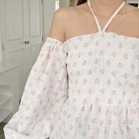 ราคา เสื้อเปิดไหล่เเขนยาว เซ็กซี่เบาๆ เสื้อผ้าผู้หญิง เสื้อครอปเปิดไหล่ แขนบานทรงหลวม เสื้อชีฟองปาดไหล่ (17031878385)