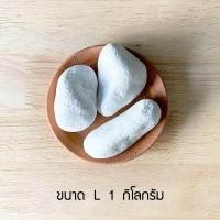 ราคา หินแต่งสวน หินแม่น้ำ หินตู้ปลา ปูทางเดิน คุณภาพพรีเมี่ยม เกรด A สีขาว สีดำ (16479682835)