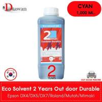 ราคา น้ำหมึก DTawan Eco Solvent Ink Korea Quality เกรด 2 ปี 1 000 ML ให้งานพิมพ์สีสด คมชัด สวยงาม กันแดด กันน้ำ กันแสง UV สำหรับเครื่องพิมพ์ DX4 DX5 DX7 Mutoh Mimaki Roland (1367776508)