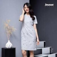 ราคา Jousse Dress ชุดเดรสปักลายดอกไม้ ทรงสอบเข้ารูป ผ่าด้านข้าง ความยาวสุภาพ JY92BZ (14581942596)