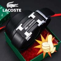 ราคา ซื้อ 1 แถม 1 LACOSTE เข็มขัด กระเป๋าเงิน จระเข้หนังแท้เข็มขัดผู้ชายโดยอัตโนมัติหัวเข็มขัดธุรกิจเยาวชนเข็มขัดแฟชั่นของแท้ (15888748379)