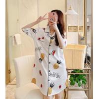 ราคา GN ผ้าซาติน ชุดนอนสไตล์เกาหลีลายการ์ตูน ชุดนอนคนอ้วน ชุดนอนผู้หญิง ชุดนอนเดรส ชุดนนอนผ้าซาติน ST33 (14202112114)