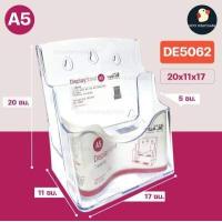ราคา ขายดี กล่องโบรชัวร์ กล่องใส่โบรชัวร์ A4 และ A6 A4พับ3 กล่องอะคริลิคใสหนา 2 มม ใส่แผ่นพับ ตั้งโต๊ะ ติดผนัง ดูดีมีระดับ (16169476407)
