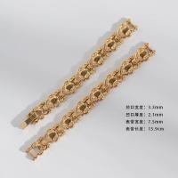 ราคา สายนาฬิกาสร้อยข้อมือชุบทองสีทองแนววินเทจสายนาฬิกากลไกสำหรับสุภาพสตรีสินค้าคงคลังเก่าลายพลอยไห่ต๋าเซี่ยงไฮ้ (12427113412)