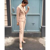 ราคา Chompoo Fashion ชุดเซ็ท SET 2 ชิ้น เสื้อสูทแขนยาว กางเกงขายาว สีแดง (17418868332)