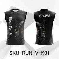 ราคา BAYZA เสื้อวิ่งเสือดำ Blackpanther เกรดพรีเมี่ยมระบายอากาศได้ดี เสื้อกีฬา เสื้อออกกำลังกาย แขนกุด K (4334692399)