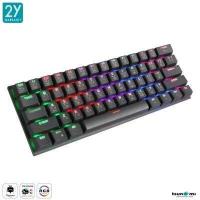 ราคา คีย์บอร์ดเกมมิ่ง Tsunami Outemu MK 61 61Keys 60 Compact Mechanical Keyboard รับประกันสินค้า 2 ปี (12055333467)