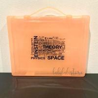 ราคา กล่องแฟ้ม กล่องใส่เอกสาร กล่องพลาสติก A4 มีหูหิ้ว ลาย science กล่องใส่ของ 6 สี (13879689430)