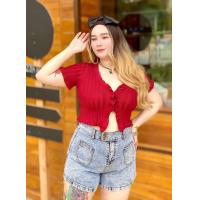 ราคา เสื้อไหมพรมแต่งกระดุม อก36 44 เสื้อสาวอวบอ้วน เสื้อไหมพรมสาวอวบ เสื้อผ้าสาวอวบ เสื้อคนอ้วน ชุดสาวอวบอ้วน (15923636578)